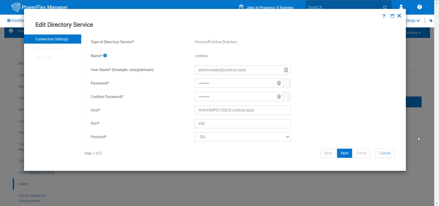 PowerFlex Manager 3.7 and LDAPS / Active Directory integration PowerFlex Me
